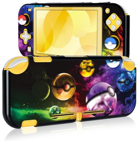 DLseego Coque de protection pour Switch Lite, coque de protection en polycarbonate rigide avec capuchons de pouce anti-rayures et anti-chocs, compatible avec Switch Lite-Elf Balls Lite