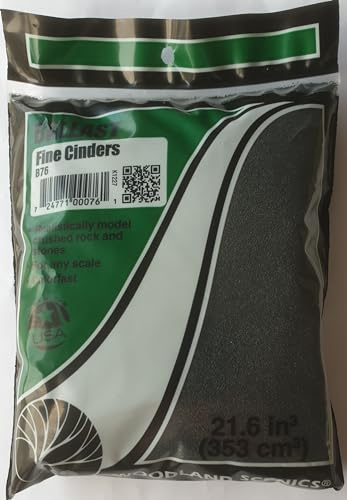 Woodland Scenics WSB76 Ladung Ladegut Streumittel Kohle fein fine cinders ca. 230g B76