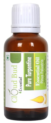 Cloud Bud Pure Turpentine Essential Oil 5ml 0.169oz Pinus Palustris 100% Pure and Natural Steam Distilled