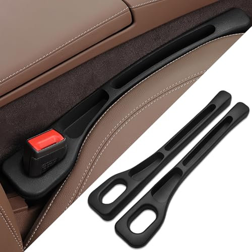 LGVOA Vehicle Mounted Gap Leak Proof Filling Strip, Car Seat Gap Filler Organiser Universal Car Seat Gap Plug Auto Seat Gap Leak-Proof Filling Strip For Car Suv Truck (Black)