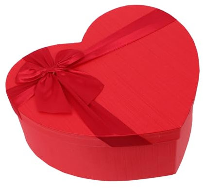 FOMIYES Herz Geschenkbox Pralinenschachtel Herz Schachtel für Blumen und Schokolade Papier Herzbox Geschenkverpackung für Valentinstag Hochzeit Geburtstag Vielseitige Herzförmige Kasten