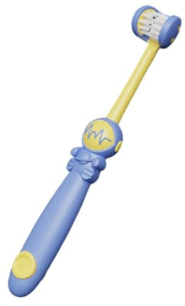 Cepillo de dientes de 3 caras, cepillo de dientes manual de 3 caras, cepillo de dientes manual de lados Astronaut, cepillos de dientes suaves de 3 caras para niños, niñas y