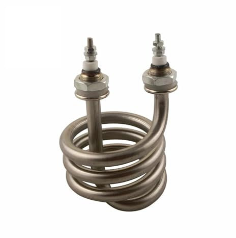 KAYOUDE Spiral-Edelstahl-Tauchsieder, Eisenkopf-Heizelement, 220 V, 380 V, Wasserheizelement(220V,3000W)