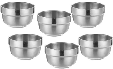 Klaisy Elegante Trinkbecher aus 304 Edelstahl, 80 ml, 6-teiliges Set, Metallbecher, geeignet für Partys und den täglichen Gebrauch