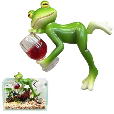 LUMOOM Decorazione da giardino a forma di rana, decorazione da giardino, con rane e rane, decorazione per giardino, balcone (C)