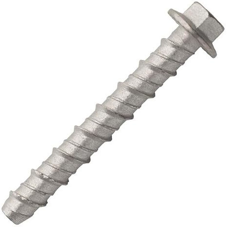 Vis béton en Acier Zingué - tête Hexagonal à embase - M10 x 100 - ESSBOX 24 PCS - SCELL-IT
