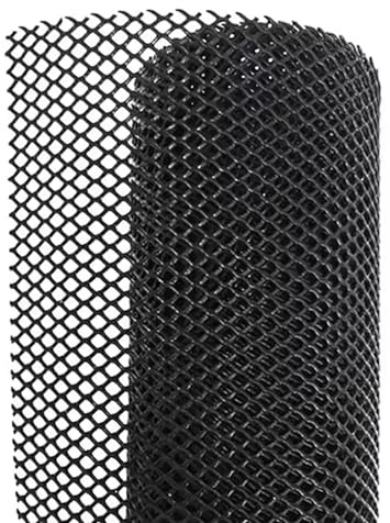 Garden Plastic Mesh Fence roll poultry Animal Netting 1.2cm mesh Chicken Wire Mesh for Gardening Plant Protectors Floral Chicken net Balcony Protection(Size:1 * 30m,Color:Black)
