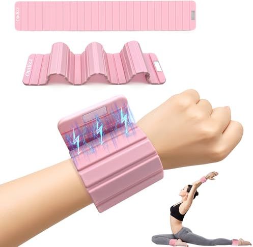 Oudizz Wrist Weights,Ankle Weights for Women Men,Adjustable Magnetic Silicone Weights Training Intensity for Home Gym Workout,Running,Yoga,Exercise,Strength Training,Set of 2 (1.1LB Each), Pink
