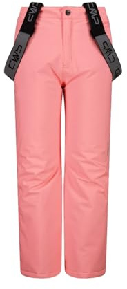 CMP Clima Protect Pantalon de ski pour enfant avec bretelles amovibles Rose, lotus, 164