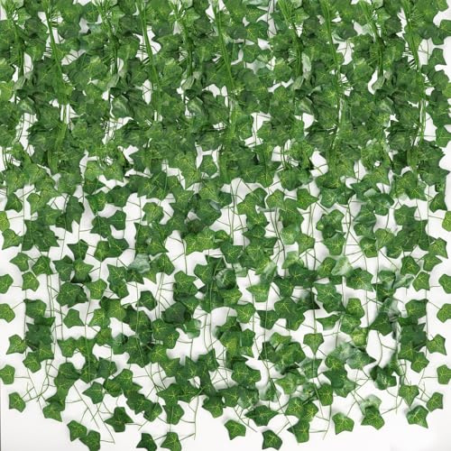 CEWOR Fake Ivy for Room Decor 24 Pack Fake Vines Greenery Garland Fake Plants Hanging Wall Decor
