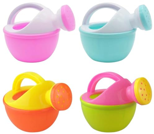 4pcs Kinder Gießkanne, Gießkanne Kinder Garten,Badewässerung Kann Spielzeug