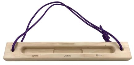 PciDinFo Hangboard Tabla Entrenadora Madera Escalada Ejercicios Fuerza Dedos Barra Colgar Agarre Portátil Adecuado para Calentamiento Hogar Gimnasio, 15 Mm 20 Mm 15 Mm