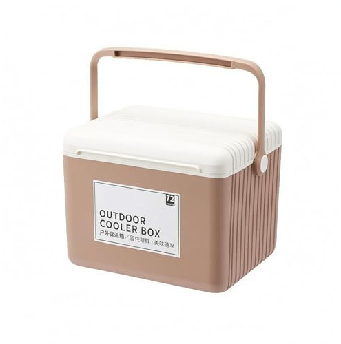 FLCPJGV Glacière Isotherme Extérieure Boîte Réfrigérante Conteneur Thermique Coffre à Glace Rigide 13L Matériau avec Poignées Verrouillables et Packs de Glace