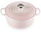 Le Creuset Evolution Cocotte de hierro fundido con tapa, Redonda, Pomo de acero inoxidable, ⌀ 20 cm, 2,4 L, Rosa Shell Pink,21177207774430
