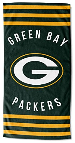 Northwest NFL Green Bay Packers Unisex-Adult Beach Towel, 30 x 60, Stripes
