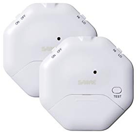Sabre Hs-Ga2-UKLoud - Alarma antirrobo inalámbrica de Seguridad para el hogar de 115 db, fácil instalación, Detector de vibración y Rotura de Vidrio con 2 calcomanías de Vidrio para disuasión | 2