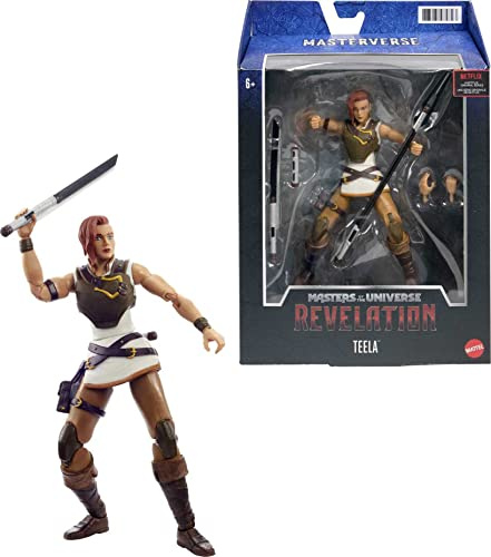 Masters of the Universe GYV15 - Masterverse Revelation Teela Actionfigur, ca. 18 cm groß, Figuren zum Spielen und Sammeln, ab 6 Jahren