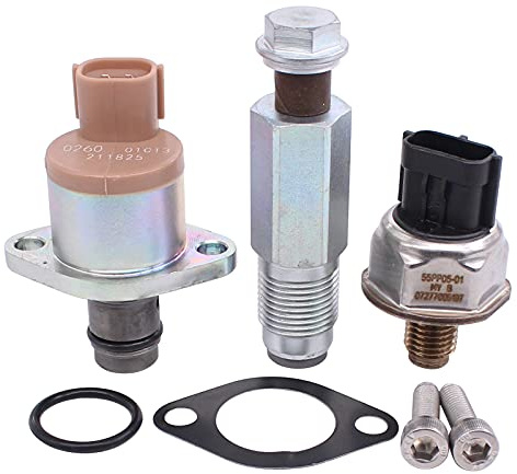 Kraftstoffpumpen-Druckregelventil-Set mit Dichtung und O-Ring für Ford, 3 Stück | Für Transit mk7 Boxer Relais 2.2 HDi Ducato 2.2 D Transit Tourneo 2.2 TDCi Defender L316 2.4 Td4