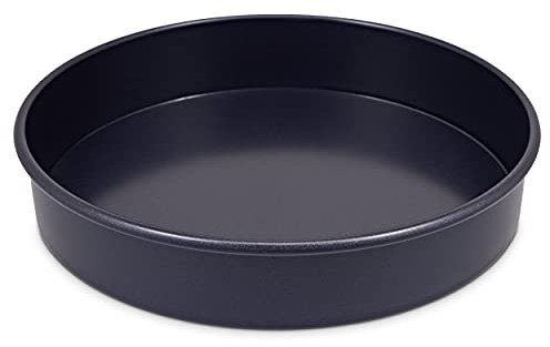 zyliss E980195 Tortiera Rotonda a Fondo Removibile Antiaderente, 20cm, Acciaio al Carbonio, Blu Scuro, Tortiera Base Sfusa Per Forno, Lavabili in Lavastoviglie