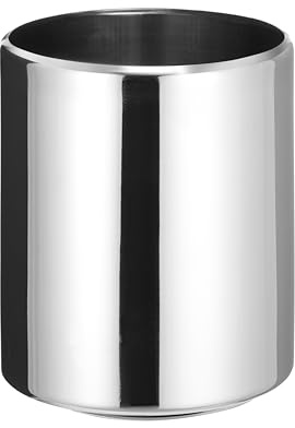 HENDI Contenedor redondo para helado, recipiente alimentario apto para frigorífico y congelador, 7,6L, Ø200x(H)260mm, acero inoxidable