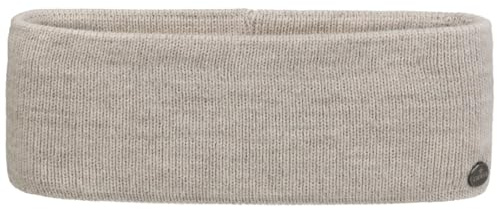 LIERYS Mono Stirnband Damen/Herren 8 cm breit - Made in Germany - dreilagiges Strickband gefüttert mit Baumwolle - Rippstrick Ohrenwärmer 54-60 cm - Ohrenschutz Herbst/Winter