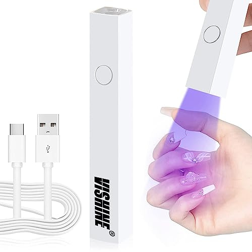 Vishine Lampada UV LED per unghie a forma di penna, Dryer veloce per Color Gel, Curing Gel Polish e Glue da polvere per manicure DIY
