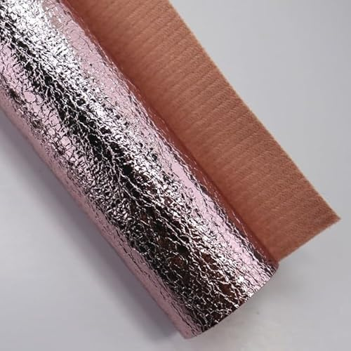 HOCEDO 100/200 * 138M Crackle Strukturierter Kunstleder-PU-Lederstoff für DIY-Dekoration