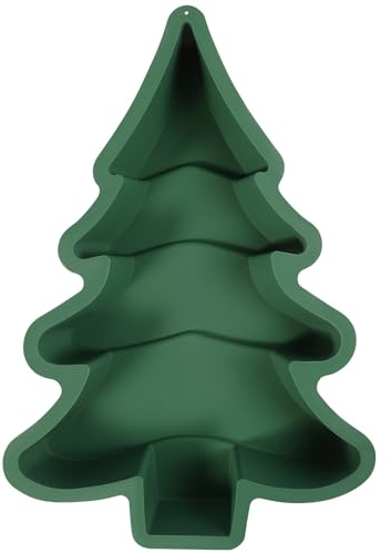 ABOOFAN Weihnachtsbaum-Kuchenform 3D-Silikon-Weihnachtsbackformen Großer Grüner Weihnachtsbaum Silikon-Kuchenformen Diy-Backform Süßigkeitenformen Für Weihnachtsfeiern