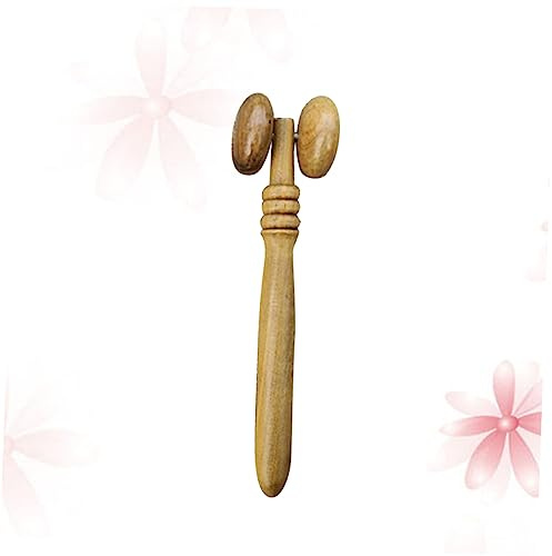 PartyKindom Gesichtsroller aus Holz für Augen und Nase Massagegerät Durchblutung und Reduzierung von Schwellungen Ergonomisch Geformtes Beauty-tool für Gesichtslifting und Hautverjüngung