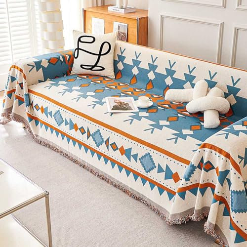 Racib Sofa Decken Groß Überwurf Ecksofa Bezug L Form Hund Sofaüberwurf Decke Ecksofa L Form rutschfest XXL Decke Sofa Überwurfdecke Sofadeck(C,180 * 380cm)