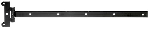 Alberts 837297 Cross Hinge | with Pressed Pin | Black Dip Paint | Band 591 x 30 mm | Hinge 121 x 51 mm | Set of 10