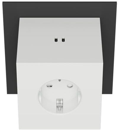 Avolt Square 2 Steckdosenleiste mit USB-C – Design Steckdosenwürfel mit 3-Steckdosen & 2 USB-C Ports (30W) – Mehrfachsteckdose für Büro & Zuhause – In Mehreren Farben Erhältlich (Weiß)