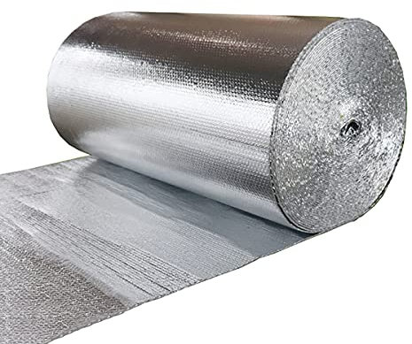 Wärmereflektierende Heizkörperfolie Isolierplatten wasserdichte Membran für Wände, Dachböden und Fenster, Dampfsperre, Blasenfolienrolle für HLK-Systeme und Garagen