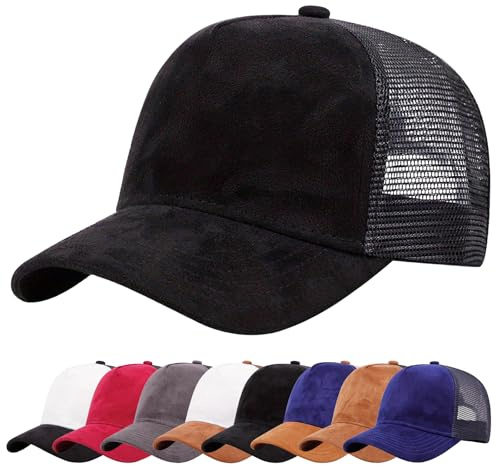 Enwokran Baseballkappe Herren Einstellbare Masche Rückseite Baseball Hut Sommerhut Sonnenhut Sportlicher Draußen Kappen Hüte Verstellbar Sonnenschutz Trucker Basecap