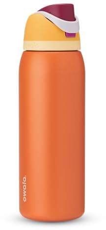 Owala FreeSip Insulated Stainless Steel Water Bottle with Straw for Sports, Travel, and School BPA-Free Sports Water Bottle, 40 oz, Citrus Crush
