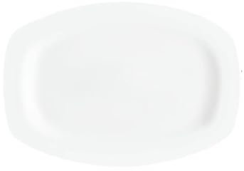 Plato hondo de cerámica simple y exquisito color blanco puro de 12 pulgadas para el hogar de estilo chino