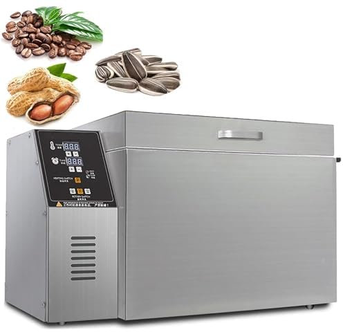 Commercial Coffee Bean and Nut Roaster Machine, Digital Panel with Adjustable Timing & Temperature for Perfect Roasting