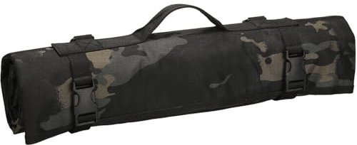 scosao Schießmatte Taktische Trainingsmatte Extra Große Aufrollbare Schießmatten Wasserabweisender Schießunterlage Tragbar Schießdecke mit Molle-Gurtband für Schießjagd Outdoor Camping Jagd-Green