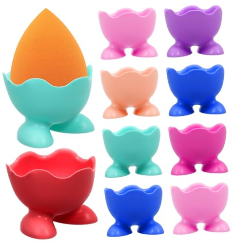 Healifty Lot de 10 Porte-œufs en Silicone Antidérapants Pieds, Cuisson Vapeur pour Œufs à La Coque, Matériau Résistant Micro-Ondes, Usage Familial Pratique