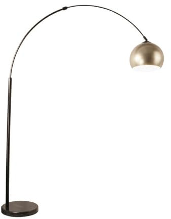 Home Deluxe Bogenlampe aus Metall TALIA - Gold | Bogenlampe, Metall Stehlampe, goldene Lampe
