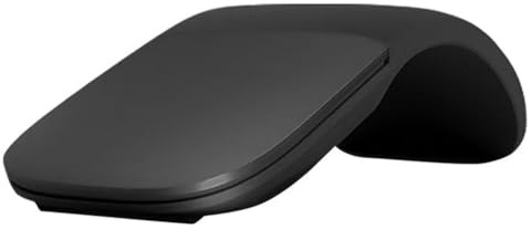 Qusedwey Mouse Touch Bluetooth 4.0 - Mouse Pieghevole Morbido Silenzioso per Ufficio per PC Portatile Nero