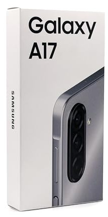 SAMSUNG Galaxy A17 4G, 256 GB, 8 GB RAM, schermo Super AMOLED 6,7, tripla fotocamera 50 MP, 5000 mAh, grigio