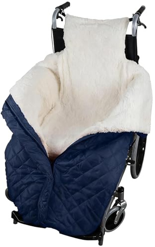 Quorvex Rollstuhldecke Beindecke - 112 X 65 cm Winter Rollstuhl Schlupfsack Fußsack Mit Reißverschluss | wasserdichte Rollstuhldecke | wasserdichte Beinabdeckung Für Frauen Männer Ältere Erwachsene