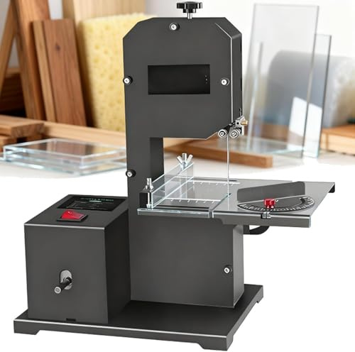 Sega A Nastro Da Banco Professionale Per Piccole Officine,Sega A Nastro Da Banco 5 In 1 Tutto In Uno, Altezza Di Taglio 70 Mm, Velocità 1750 Giri/Min, Ideale Per Molatura E Lucidatura