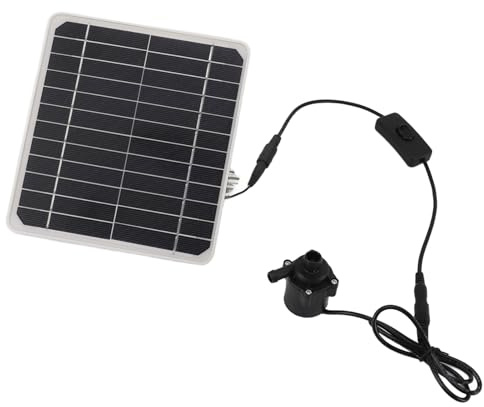 OEBUAFI Kit Pompa Acqua Solare da 50 W con Accumulo di Energia e Pompa Sommersa, per Fontana per la Coltura dei Pesci del Bagno degli Uccelli del Laghetto