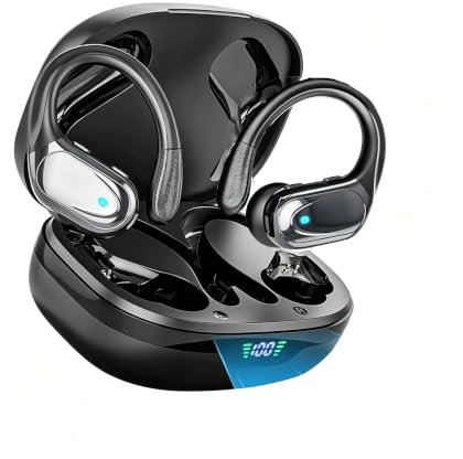 HAOYUYAN Wireless Earbuds, Sports Bluetooth Headphones, Deep Sea Gray