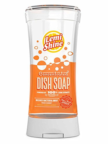 Lemi Shine Dish & Sapone per le mani, lava via i batteri, 22 oz, concentrato, alimentato da estratti citrici naturali al 100%