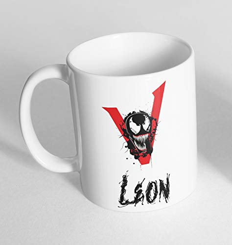 Personalised Any Name Venom Printed Ceramic Novelty Mug Funny Gift Coffee Tea 1 (Mug+Coaster)
