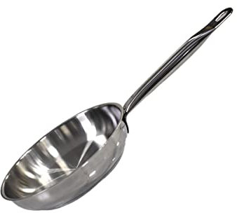 ELO Profi Therm Edelstahl-Bratpfanne 28 cm Gastro – Hochwertige Edelstahlpfanne mit Kapselboden – Induktionsgeeignete Bratpfanne mit ergonomischem Edelstahlhohlstiel