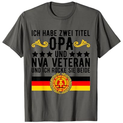 DDR NVA Armee Veteran Osten Ostalgie Vatertag T-Shirt
